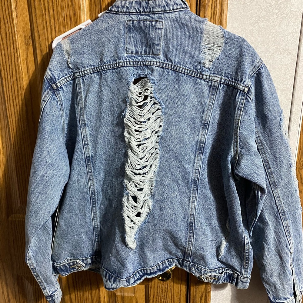Distressed Jean Jacket